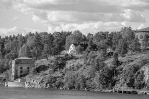 Baltisch zee in de buurt Stockholm foto