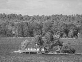 Baltisch zee in de buurt Stockholm foto