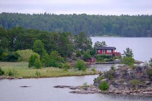 Baltisch zee in Zweden foto