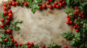 ai gegenereerd tomaten groeit Aan Liaan foto