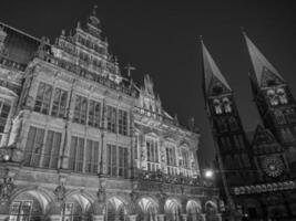 Bremen Bij nacht foto