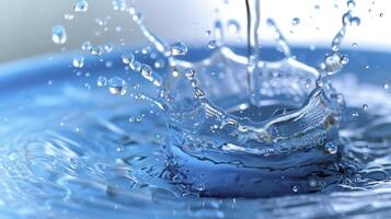 ai gegenereerd dansen element, water en lucht bubbels in een vloeistof ballet foto