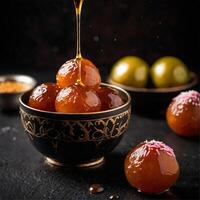 ai gegenereerd gulab jamun foto