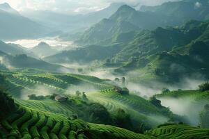 ai gegenereerd mooi landschap landschap natuur professioneel fotografie foto