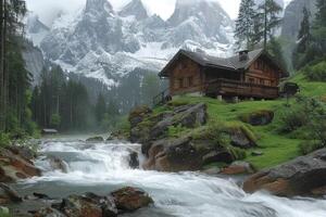 ai gegenereerd mooi landschap landschap natuur professioneel fotografie foto