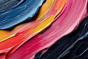 ai gegenereerd abstract kleurrijk olie verf achtergrond behang ontwerp afbeeldingen foto