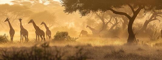 ai gegenereerd Afrika landschap details foto