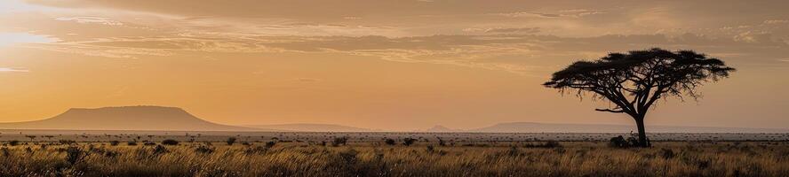 ai gegenereerd Afrika landschap details foto