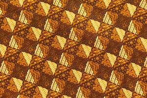een traditioneel Indonesisch kleding stof, namelijk batik lap. Indonesië met elegant klassiek motief foto