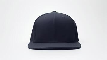 ai gegenereerd foto van marine blauw snapback geïsoleerd Aan wit achtergrond. ai gegenereerd