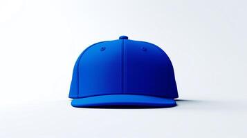 ai gegenereerd foto van Koninklijk blauw snapback geïsoleerd Aan wit achtergrond. ai gegenereerd