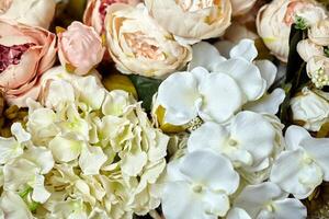 kunstmatig bloem achtergrond valentijn, bruiloft, romantisch, huwelijk dag foto