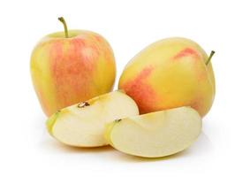 appel op witte achtergrond foto