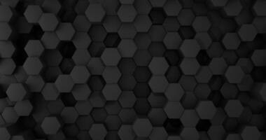 zwart zeshoekig voorwerpen abstract achtergrond foto