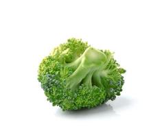 broccoli die op witte achtergrond worden geïsoleerd foto