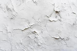ai gegenereerd cement ruw wit gips muur structuur achtergrond grijs beton oppervlakte grijs behang patroon foto
