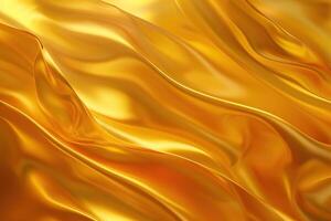 ai gegenereerd luxe gouden kleur abstract Golf achtergrond. abstract zacht kleur golven foto