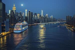 ai gegenereerd nieuw york luxe cruise. generatief ai foto