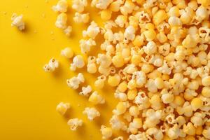 ai gegenereerd getextureerde popcorn doos achtergrond. genereren ai foto