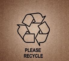 recycle symbool op oude texturen foto