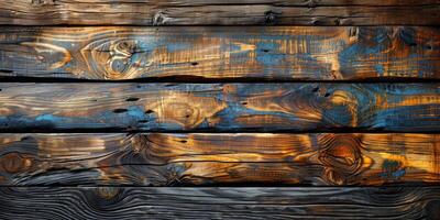 ai gegenereerd houten achtergrond textuur. hout planken. oud hout achtergrond. foto