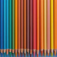 ai gegenereerd gekleurde potloden achtergrond foto