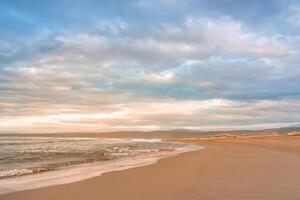 gouden uur rust, Plettenberg baai kust- schoonheid. foto