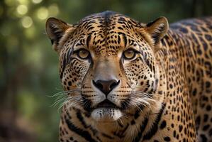 ai gegenereerd jaguar - dier, jaguar in de oerwoud, mooi schot van een Afrikaanse luipaard - jaguar foto