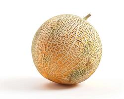 ai gegenereerd vers meloen fruit geïsoleerd Aan wit achtergrond. detailopname schot. foto