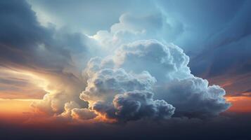 ai gegenereerd Pileus wolken achtergrond foto