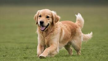 ai gegenereerd gouden retriever, hond fotografie, huisdier dier foto