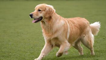 ai gegenereerd gouden retriever, hond fotografie, huisdier dier foto