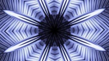 sci-fi kosmisch fractal meetkundig caleidoscoop. ontwerp. ster vormig patroon creëren effect van een tunnel. foto