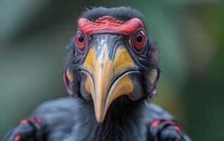 ai gegenereerd majestueus vogel detailopname foto