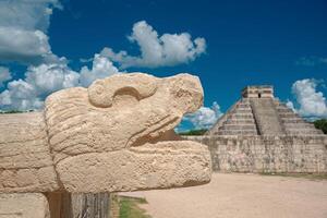 chichen itza kasteel Bij yucatan staat, Mexico foto