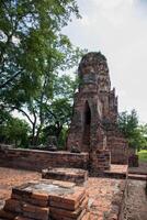 wat Mahathat oude Bij historisch park Bij ayutthaya historisch park, phra Nakhon si ayutthaya provincie, Thailand foto