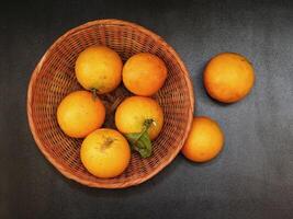 sinaasappels in de keuken foto