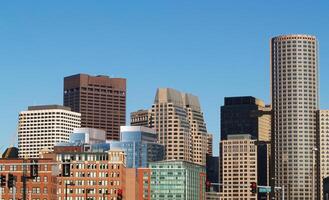 Boston, ma, 2008 - gebouwen tegen Doorzichtig blauw lucht foto