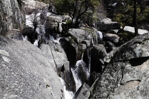 waterval kinderlijk spoor yosemite nationaal park Californië foto