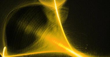 geel abstract lijnen curves deeltjes achtergrond foto