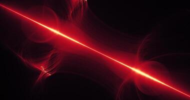 rood en geel abstract lijnen curves deeltjes achtergrond foto