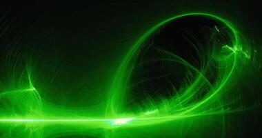 groen abstract lijnen curves deeltjes achtergrond foto