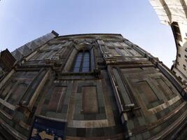 vissenoog ongebruikelijk visie kathedraal de kerstman Maria dei fiori, brunelleschi koepel en Giotto toren in Florence Italië foto