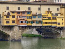 visie van Ponte vecchio, Florence, Italië foto