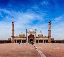 jama masjid grootste moslim moskee in Indië foto