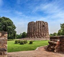 beroemd mijlpaal in Delhi, Indië foto