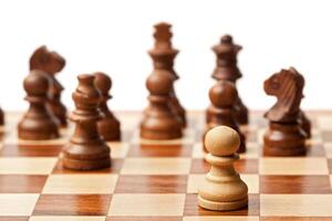 schaak - een tegen allemaal foto