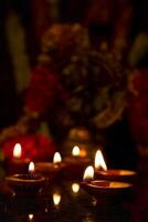 diwali lichten, Indië foto