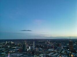 stad centrum gebouwen van Birmingham centraal stad van Engeland Verenigde koninkrijk gedurende zonsondergang. maart 30e, 2024 foto