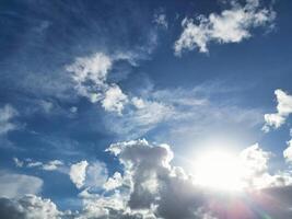 mooi lucht met dramatisch wolken over- Birmingham stad van Engeland Verenigde koninkrijk, maart 30e, 2024 foto